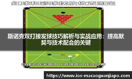 斯诺克双打接发球技巧解析与实战应用：提高默契与技术配合的关键